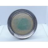 Circular Continental Silver Photo Frame