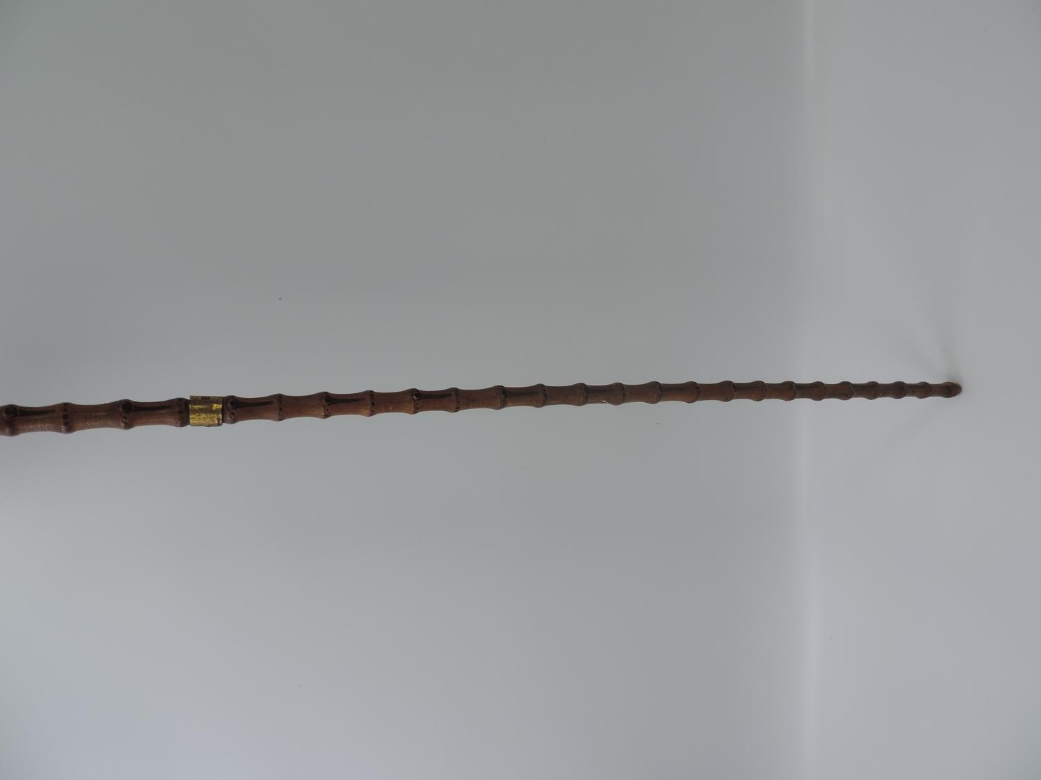 Vintage Bamboo Walking Cane/Swagger Stick - Image 6 of 6