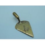 Miniature Masonic Trowel Marked on Back Belgium