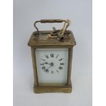 Brass Carriage Clock - In Working Order
