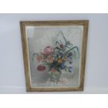 Signed Framed Oil on Canvas Painting - Still Life by Wyndham Robinson - Visible Picture 23" x 19"