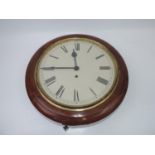 Brass and Wood Framed Porthole Clock