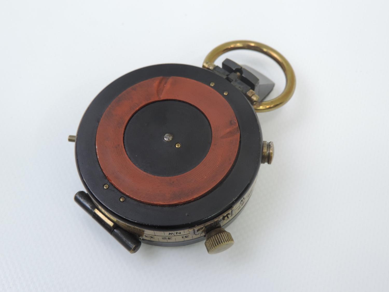 WWI Mother of Pearl Faced Compass - Hugh Rees London and Camberley - Image 6 of 6