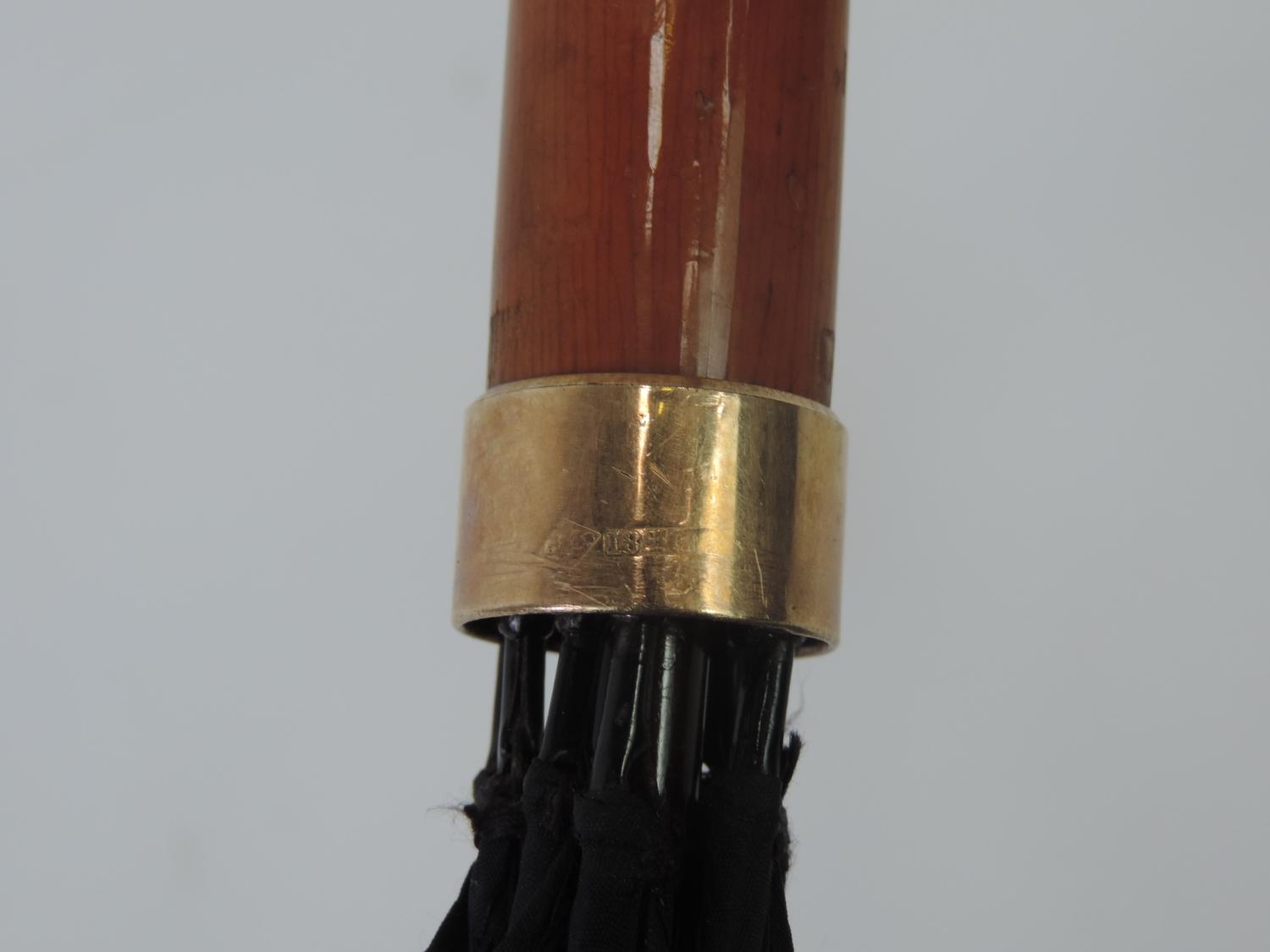Gents Vintage Umbrella with 18ct Gold Mount - Image 4 of 4