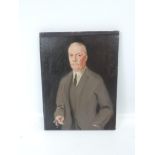 Signed Oil on Canvas - Colonel Walter Dally Jones Member of the WWI War Cabinet by Bernard Adams -