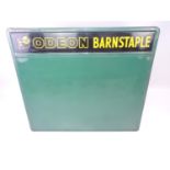 Enamelled Barnstaple Odeon Cinema Sign - 42" Wide 39" High - Removed from Thorncliffe Works, Bishops