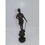 Spelter Figure - Blacksmith - 13" High