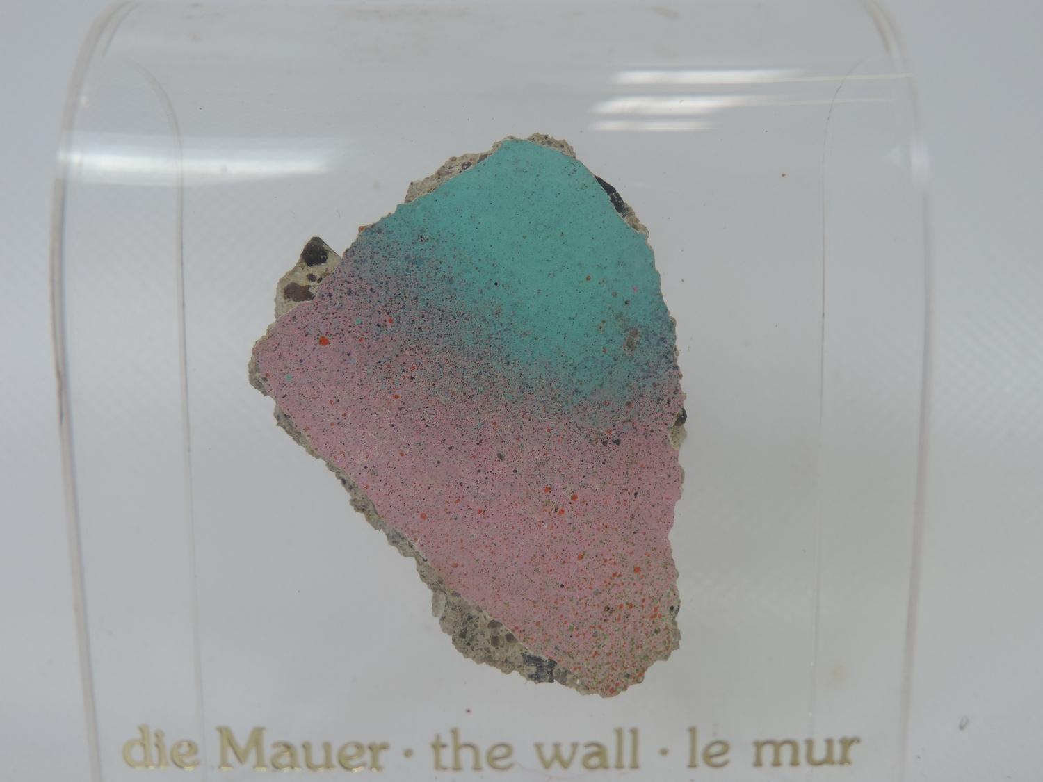 Mounted Souvenir of Berlin Wall - Image 2 of 3