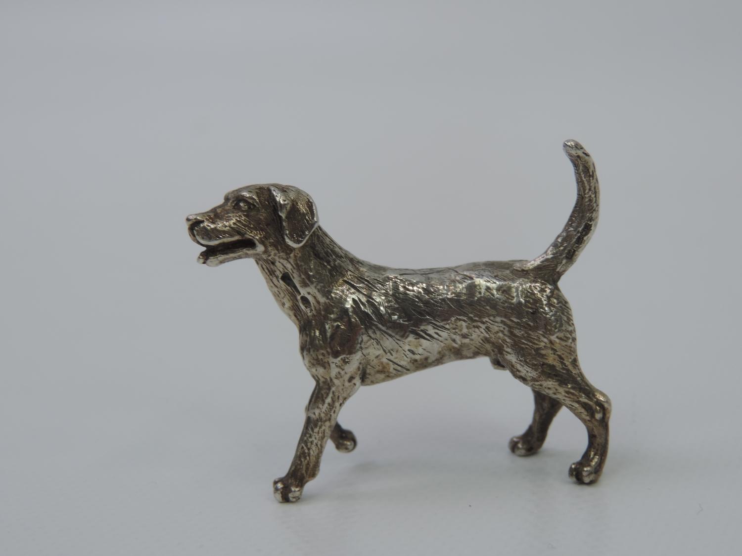 Sterling Silver Miniature - Dog - 23 grams