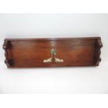 Treen Tray Inlaid with Ivory and Abalone