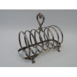 Sterling Silver Six Slice Toast Rack - Sheffield 1905 - 305 grams