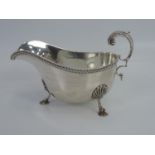 London Silver Sauce Boat - 4.30 oz - Impressed Tiffany and Co London to Base