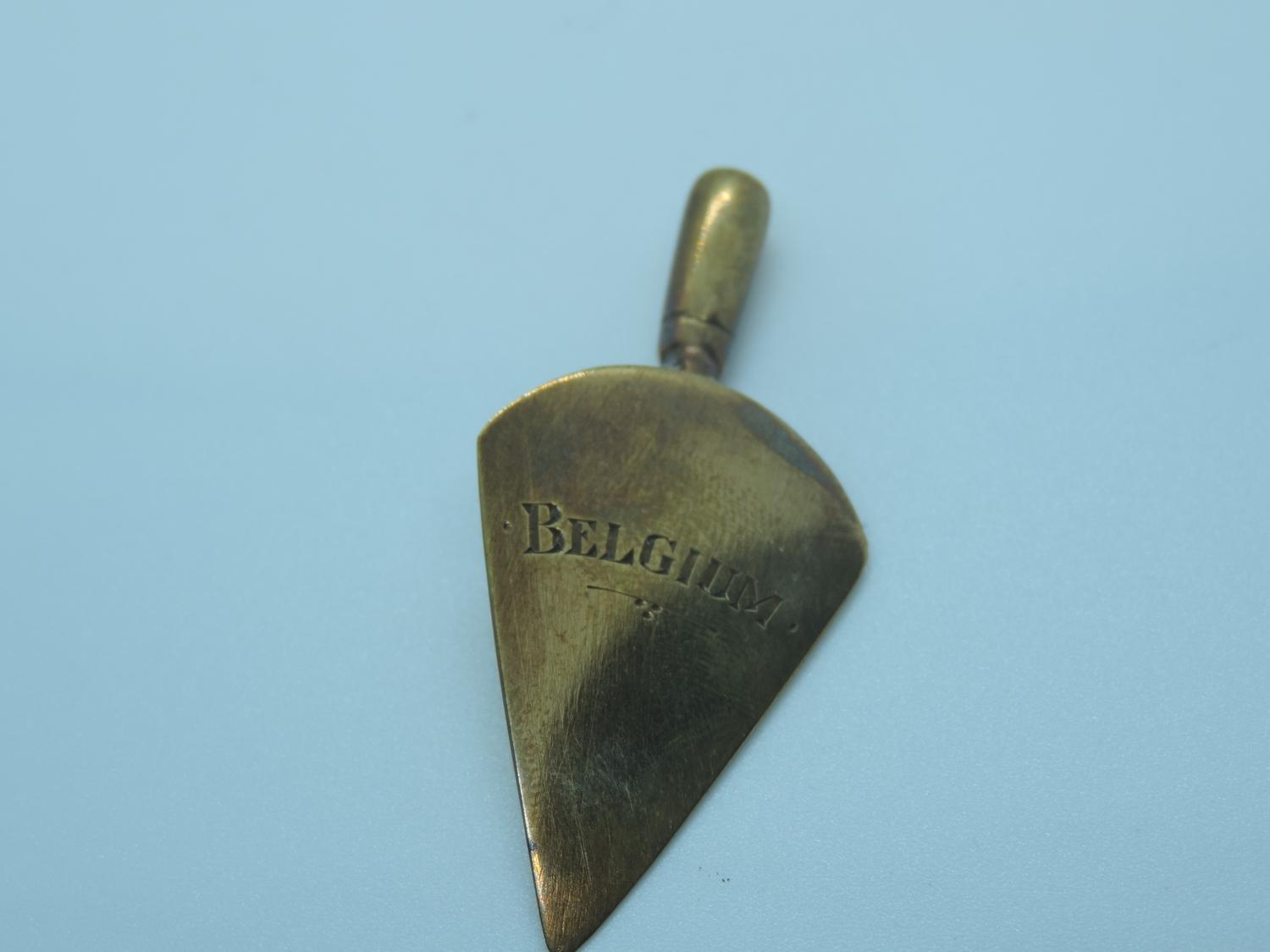 Miniature Masonic Trowel Marked on Back Belgium - Image 2 of 3