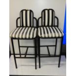 Pair of High Back Stools