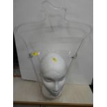 Mannequin Stand and Polystyrene Head