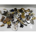 Quantity of Collectables - Costume Jewellery, Pocket Watch Movement etc