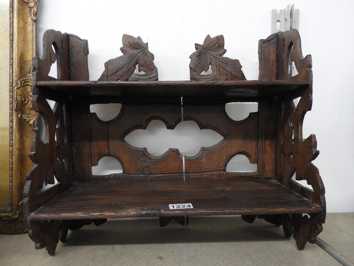 Carved Wooden Bookshelves