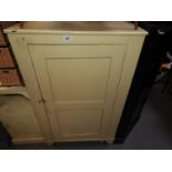 Painted Wooden Cupboard with Shelved Interior