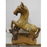 Carved Treen Horse Ornament