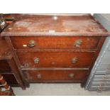 Oak Three Drawer Chest of Drawers