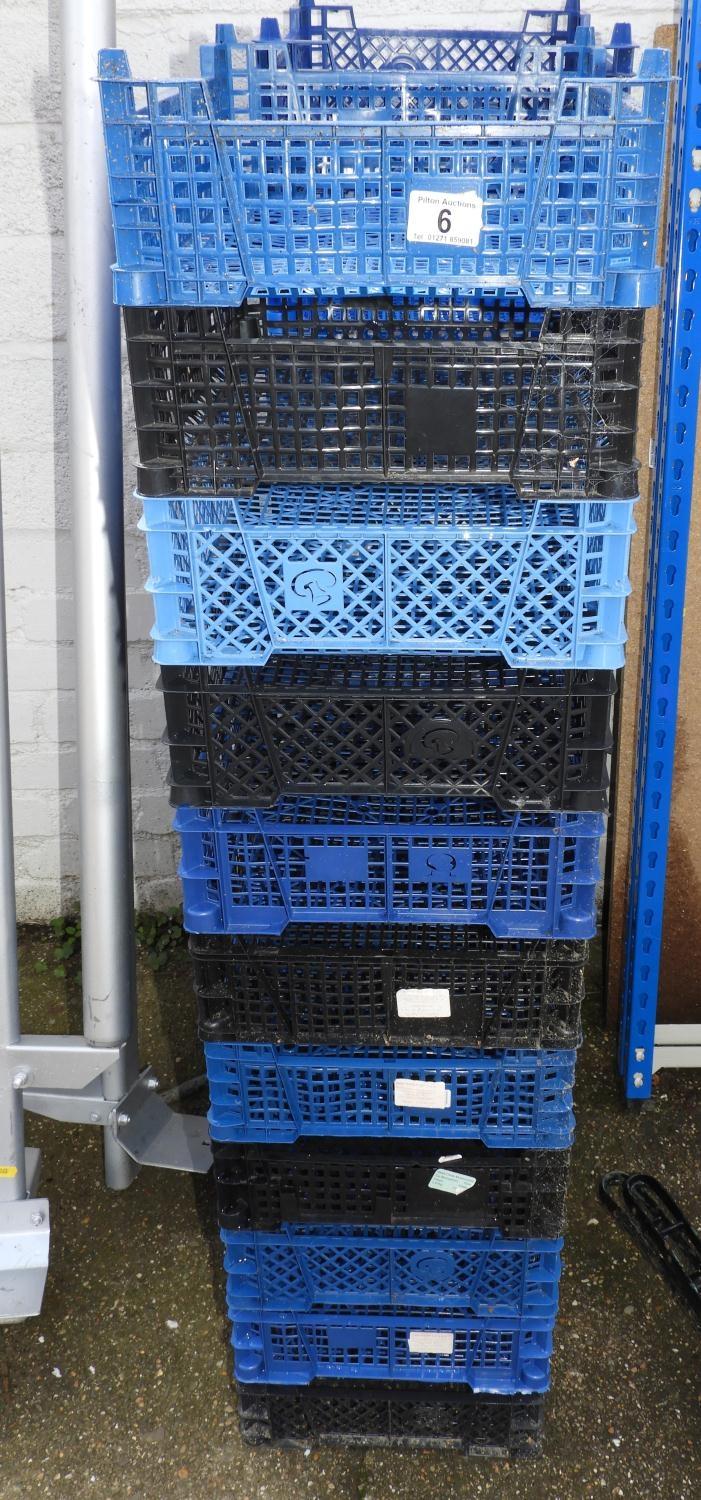 Quantity of Plastic Mushroom Crates