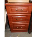 Three Drawer Bedside Cabinet