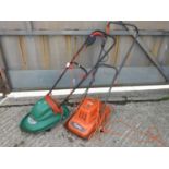 2x Electric Lawn Mowers - Qualcast and Flymo