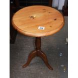 Pine Tripod Wine Table