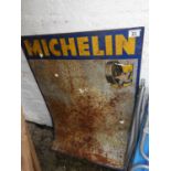 Vintage Metal Michelin Sign