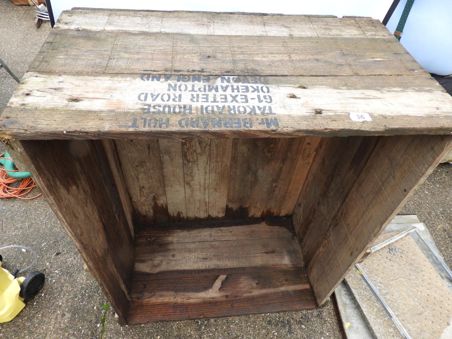 Large Vintage Wooden Crate