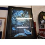 Framed Hologram Poster - Dolphins