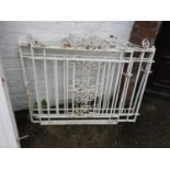 3x Painted Wrought Iron Garden Gates