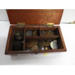Wooden Box of Old Coins