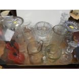 Box of Glassware - Vases etc