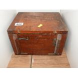 Wooden Box and Contents - Sewing Reels