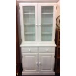 Good Quality Painted Pine Glazed Dresser