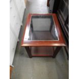 Glass Topped Occasional Table