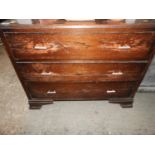 Oak Chest of Three Drawers