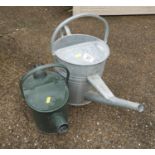 2x Metal Watering Cans