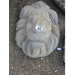 Concrete Garden Lion Mask