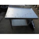 Stainless Steel Bench with Shelf under