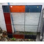 Leaded Coloured Glass Light Panel