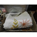 Quantity of Embroidered Linen