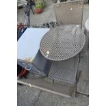 Folding Metal Garden Table and 2x Chairs