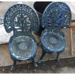 Pair of Metal Garden Chairs