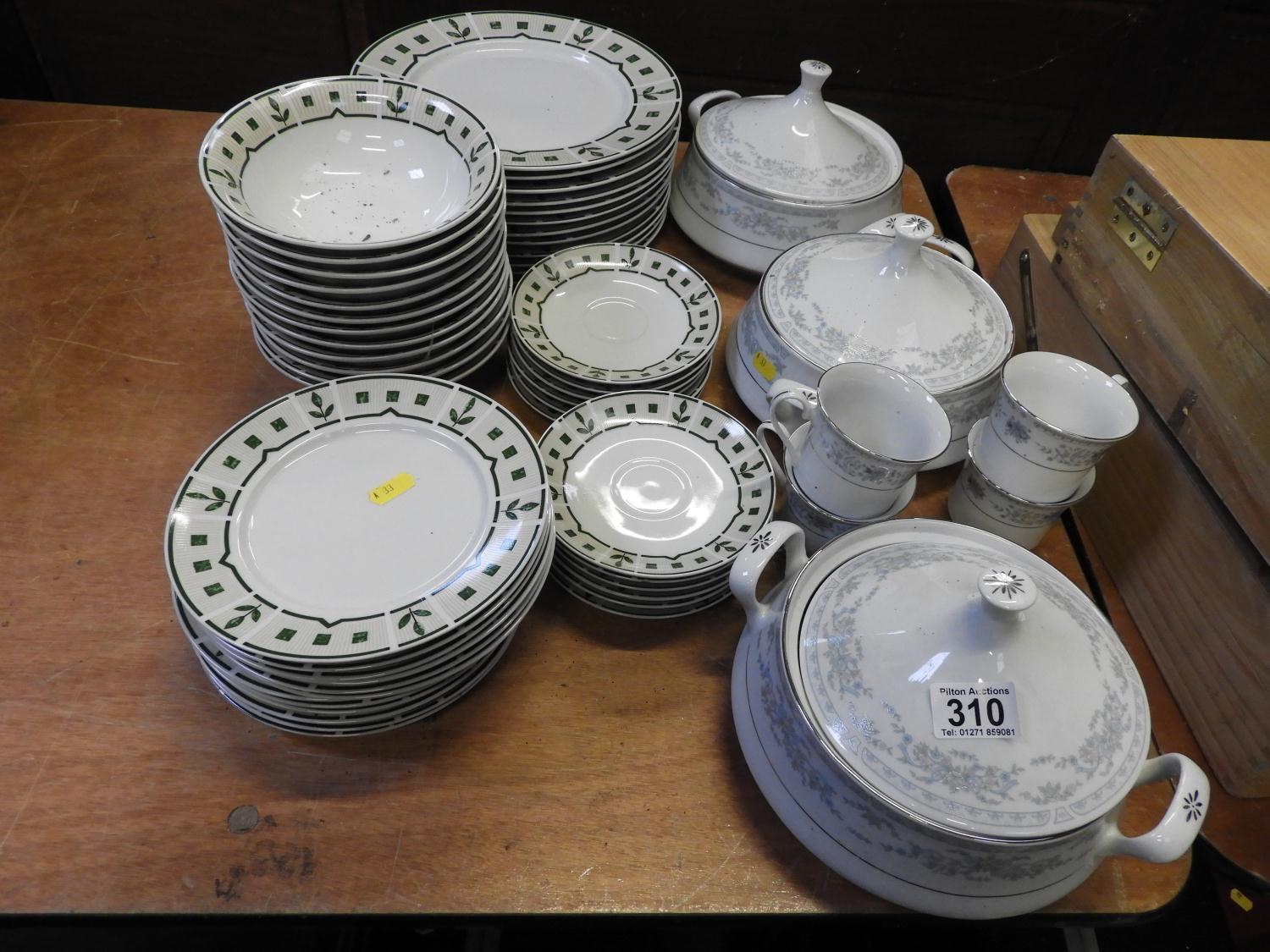 Large Quantity of Plates, Bowls, Saucers and Serving Dishes