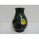 Small Moorcroft Vase - Buttercup - 10cm High - with Original Box