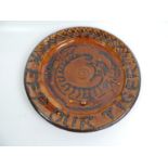 Slipware Charger - Keep Our Tiger - 41cm Diameter