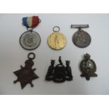 WWI Medals and Badges - 2nd Lieutenant L Hardy West Yorkshire Regiment