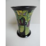 Moorcroft Emerald Isle Pattern Vase, Designed by Emma Bossons, Numbered 14 - 21cm High - with